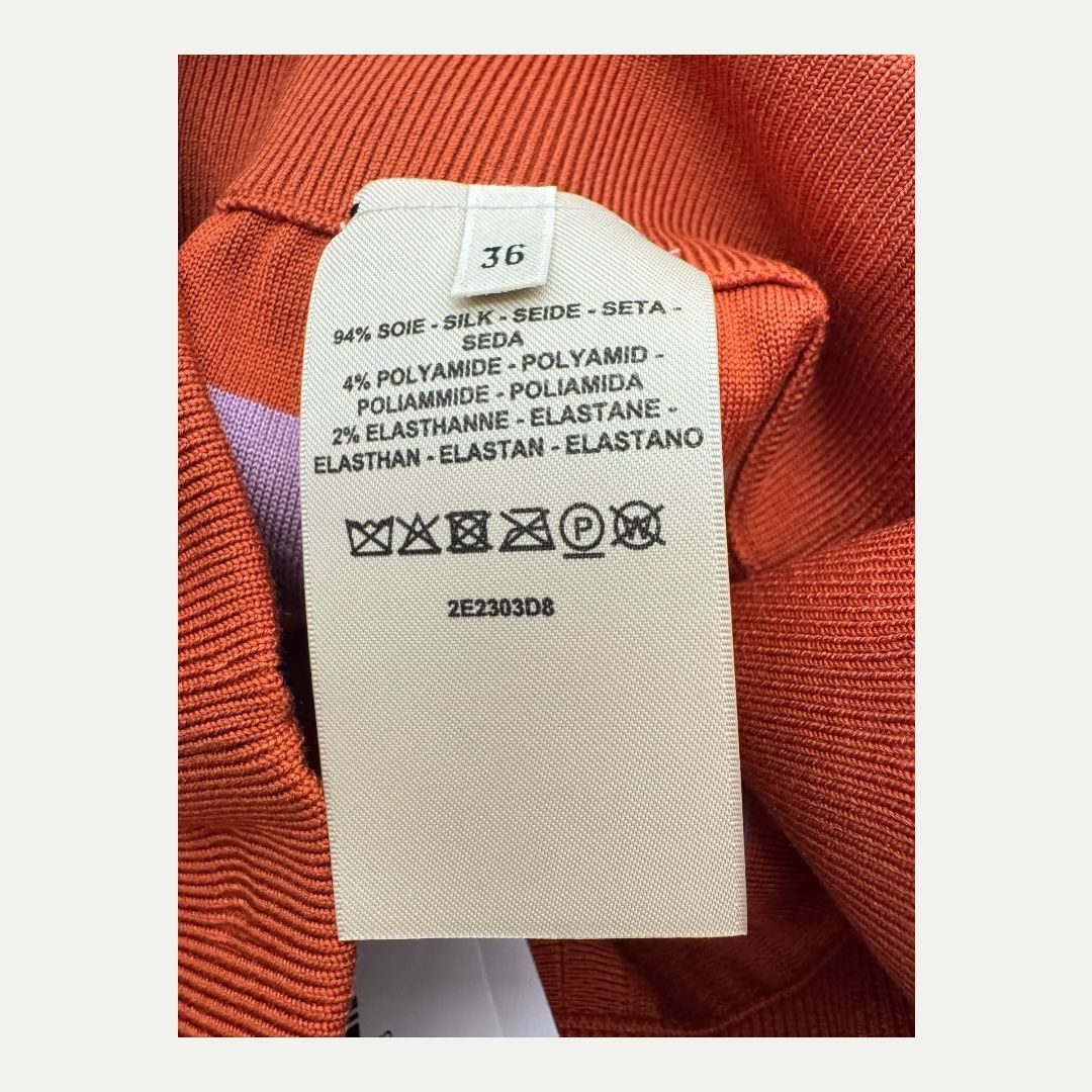 Hermes Silk Blend Skirt Sz 36(4/S)