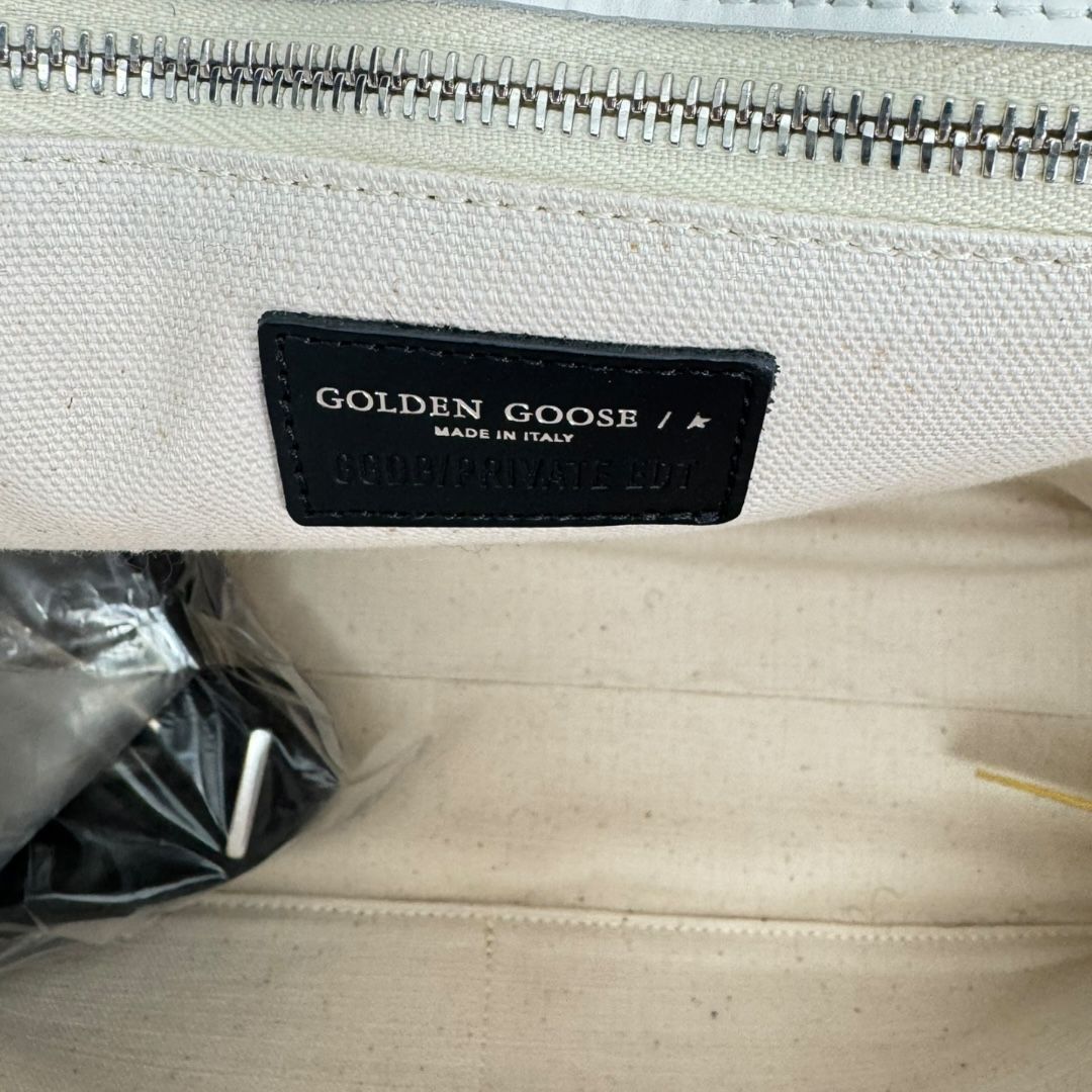 Golden Goose Leather Shearling Shopper Tote