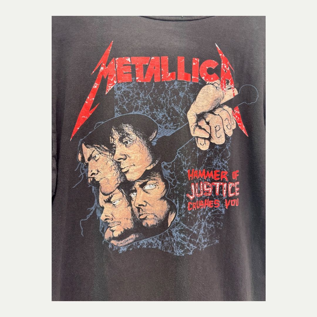 1988 Metallica damaged justice tee sz M