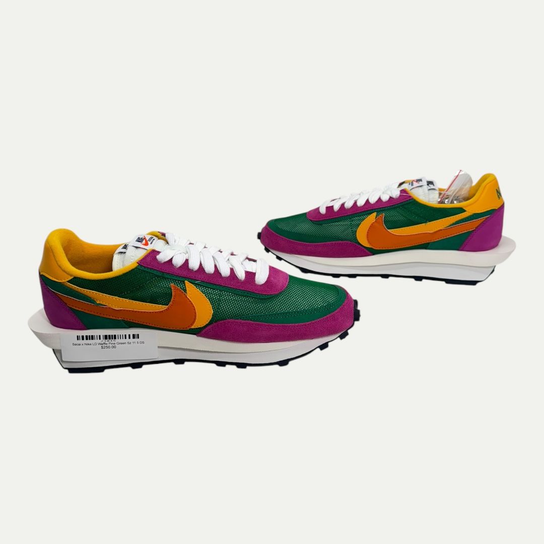 Sacai x Nike LD Waffle Pine Green