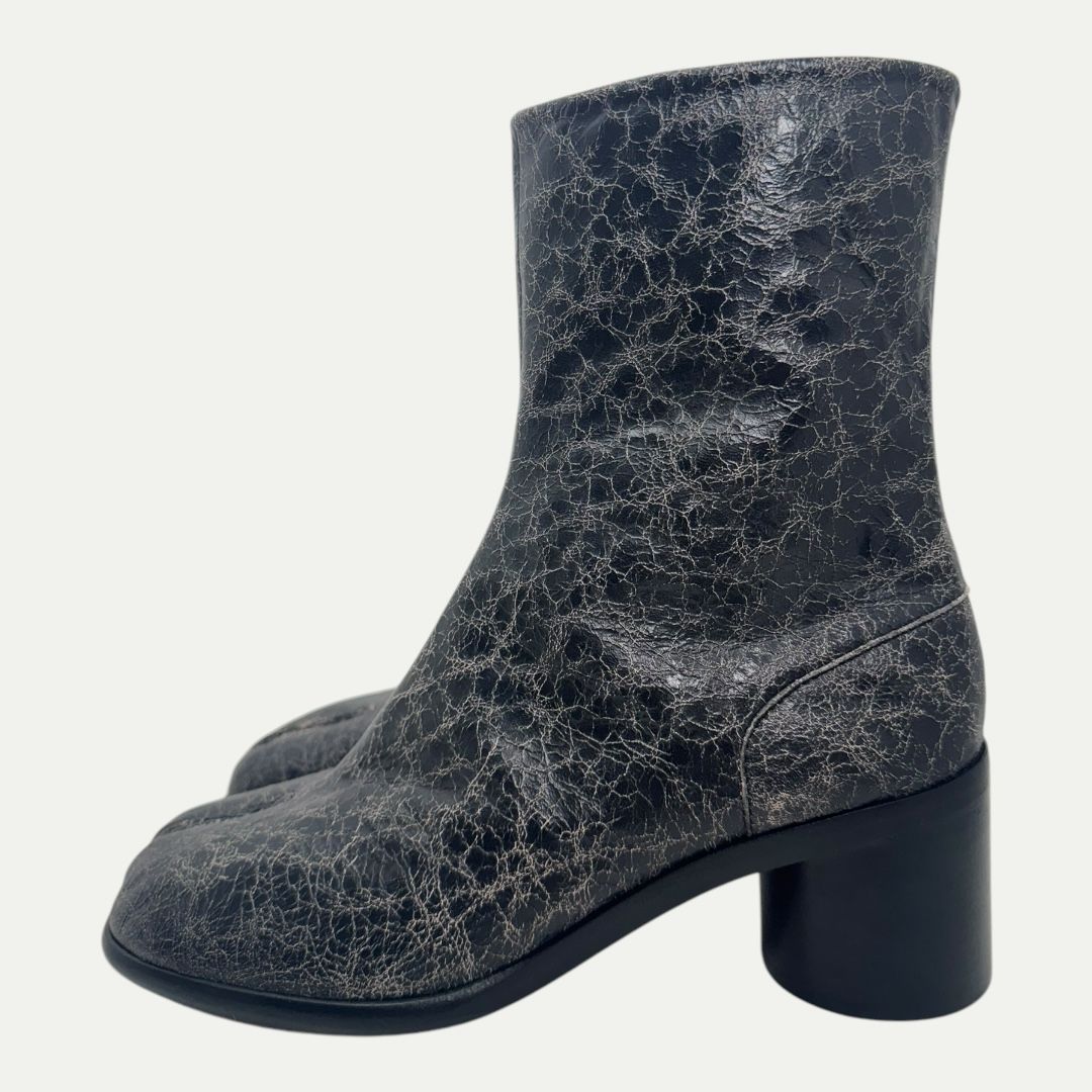 Maison Margiela Cracked Leather Tabi Heel Sz 41(9.5m/11w)