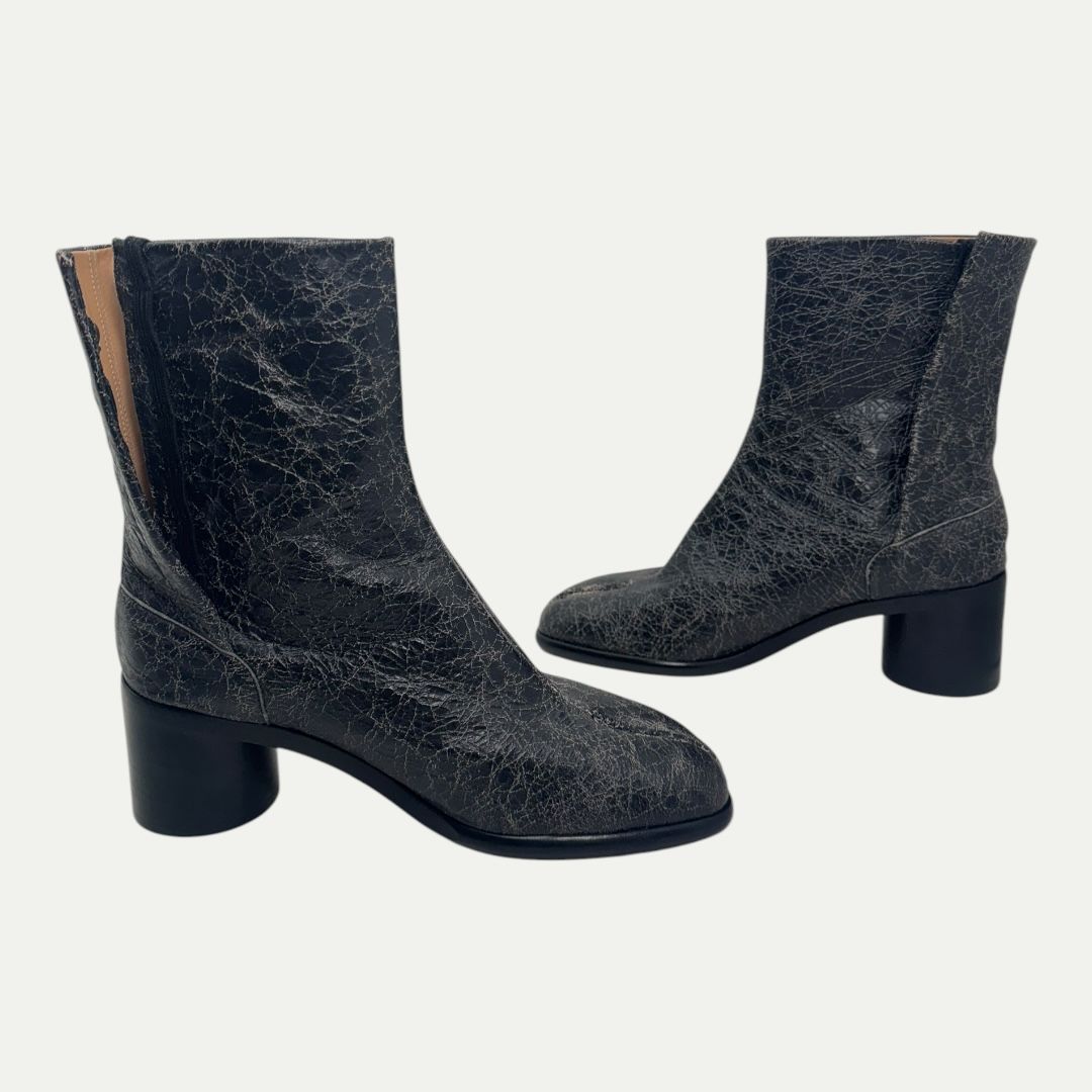 Maison Margiela Cracked Leather Tabi Heel Sz 41(9.5m/11w)