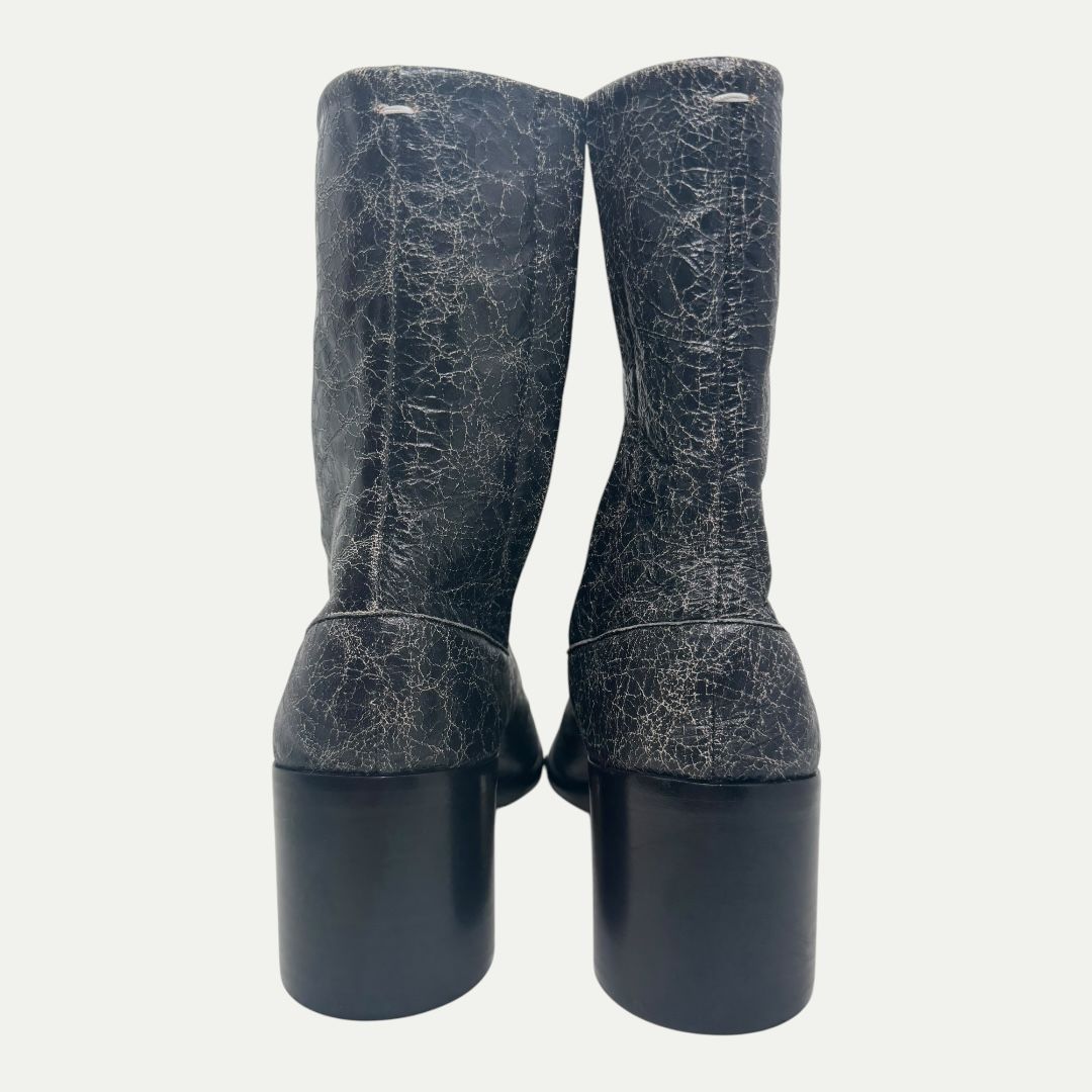 Maison Margiela Cracked Leather Tabi Heel Sz 41(9.5m/11w)
