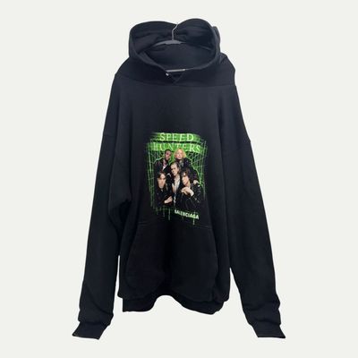 Balenciaga Layered Original Speed Hunters Hoodie Sz M