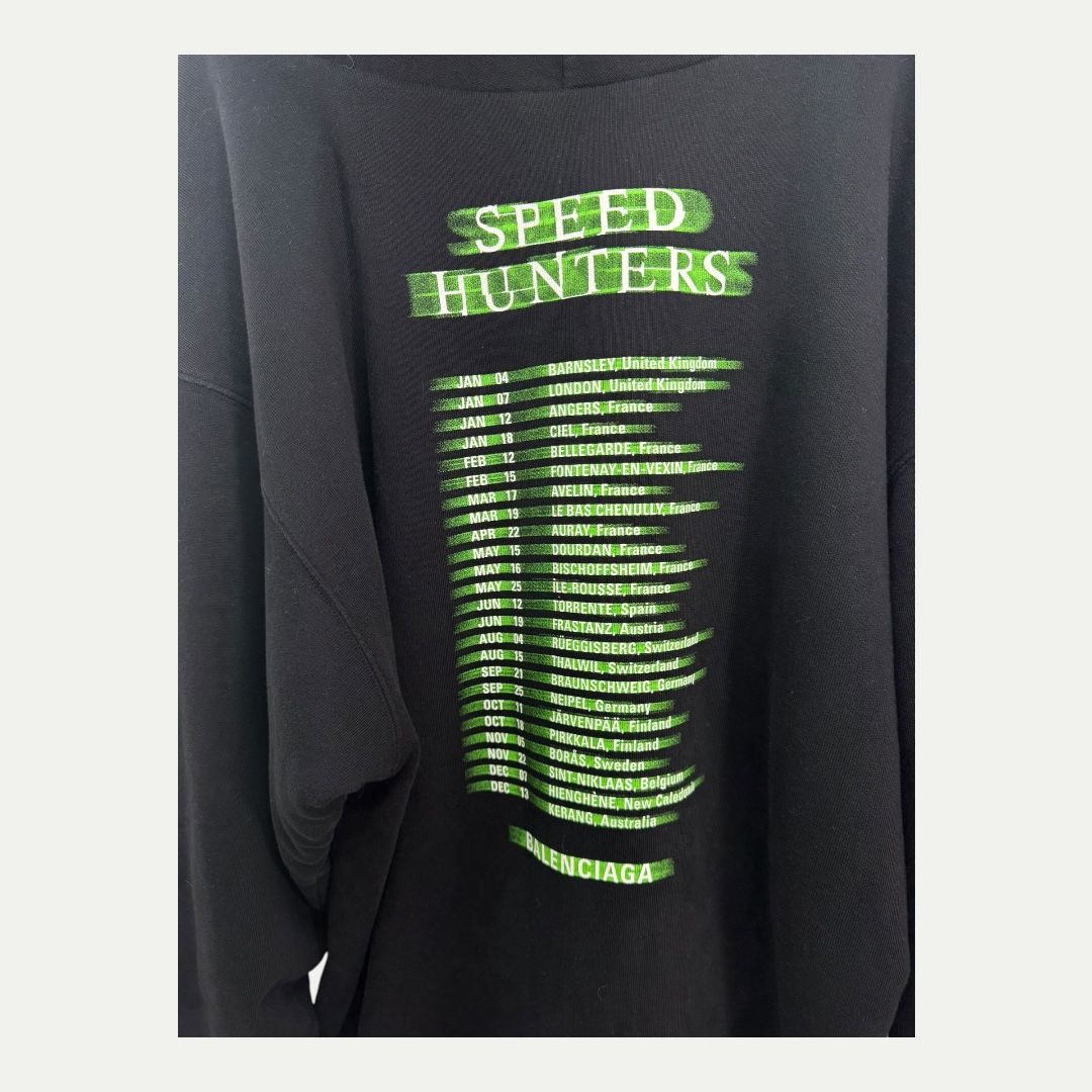Balenciaga Layered Original Speed Hunters Hoodie Sz M