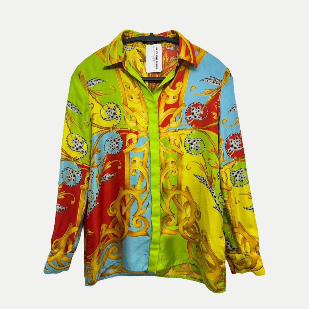 Versace Silk Button Down Sz 36(S)