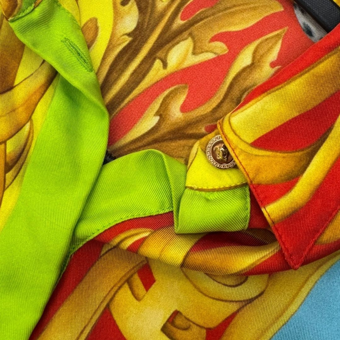 Versace Silk Button Down Sz 36(S)