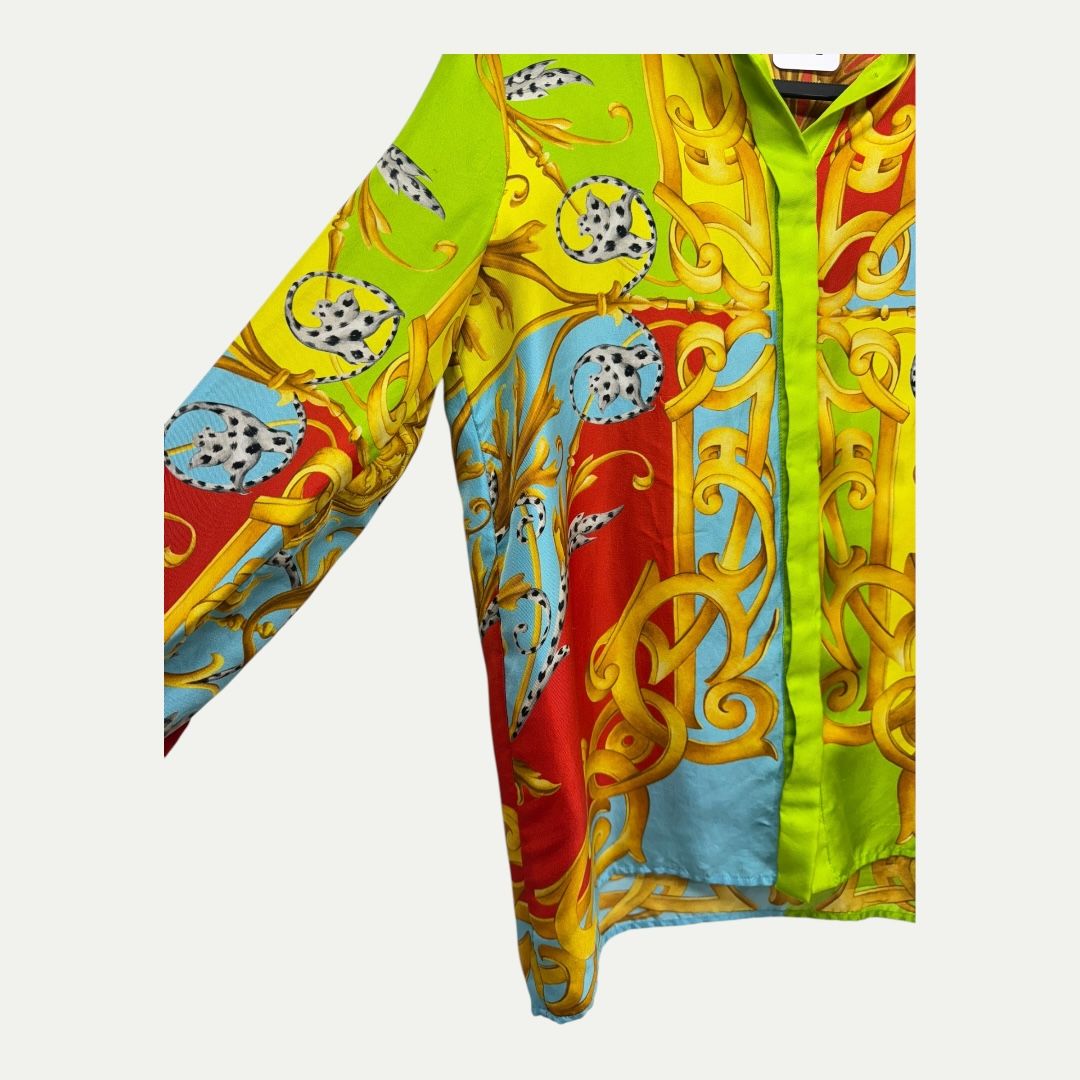 Versace Silk Button Down Sz 36(S)