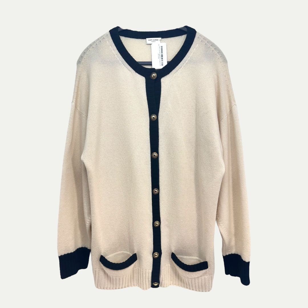 Saint Laurent Cashmere Cardigan Sz M