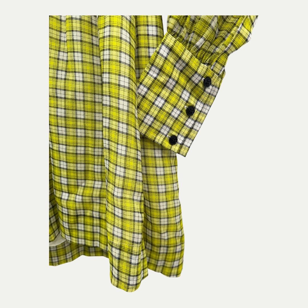 Ganni Plaid Mini Dress Sz 36(S)