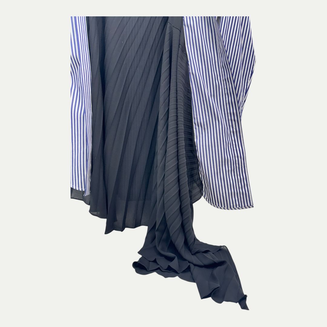 Balenciaga Tromp L’oeil Striped Shirt Dress Sz 36(M/L)
