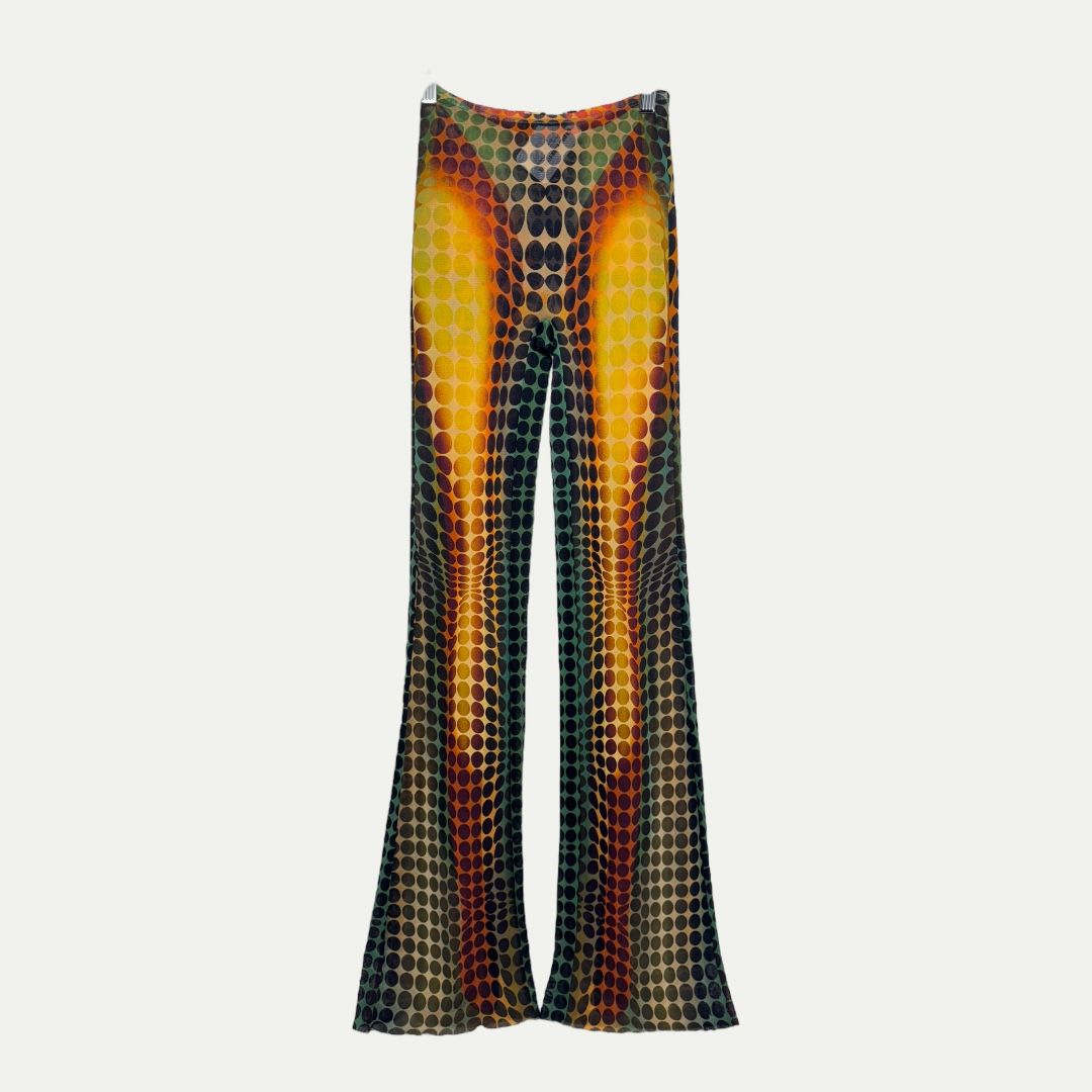 Jean Paul Gaultier Cyber Dots Pants Sz XS