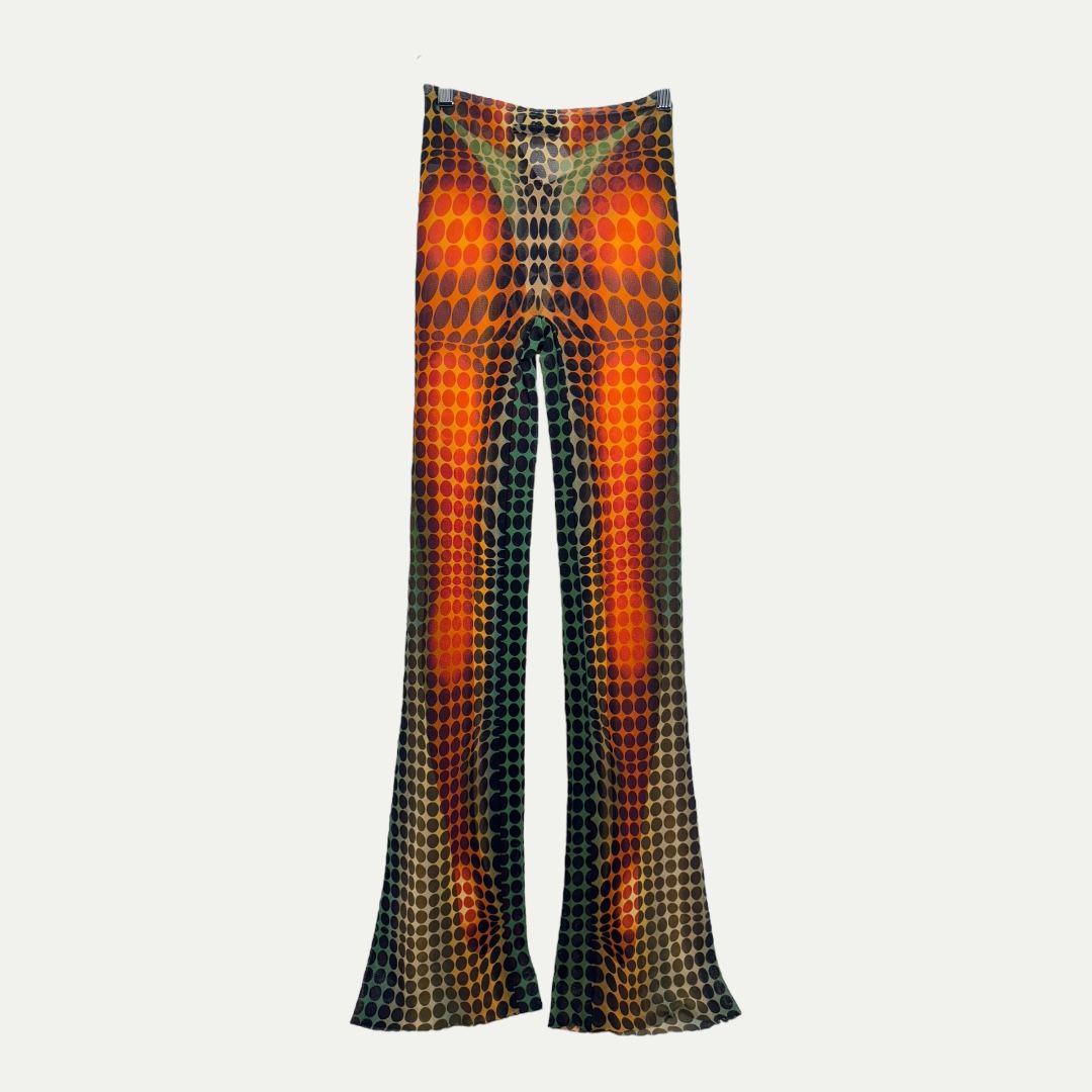Jean Paul Gaultier Cyber Dots Pants Sz XS