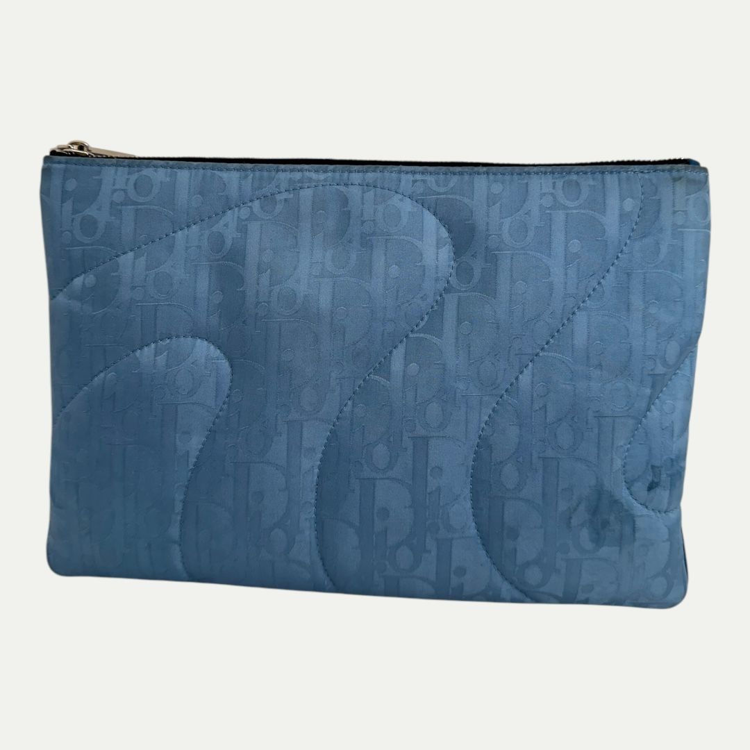 Dior x ERL Blue Oblique Pouch
