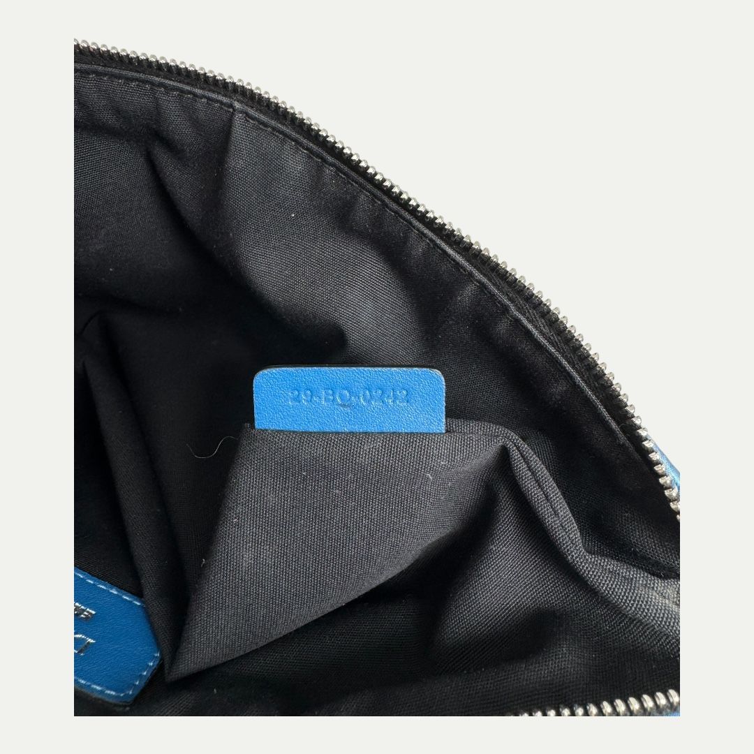 Dior x ERL Blue Oblique Pouch