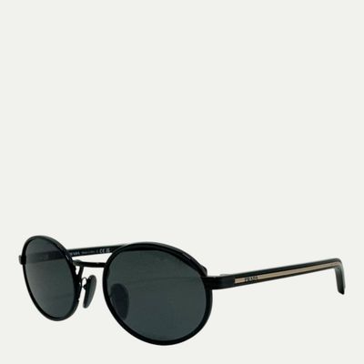 Prada Black Oval Sunglasses