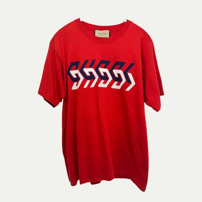 Gucci Mirror Logo Tee Sz S
