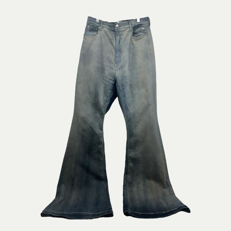 Rick Owens Drkshdw Bowling Boot Cut Acid Degrade Sz 34