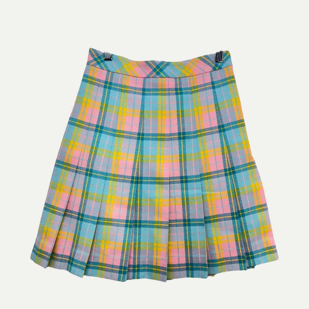 Moschino Couture Plaid Skirt Sz 4(S)