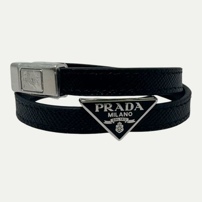 Prada Saffiano Leather  Bracelet