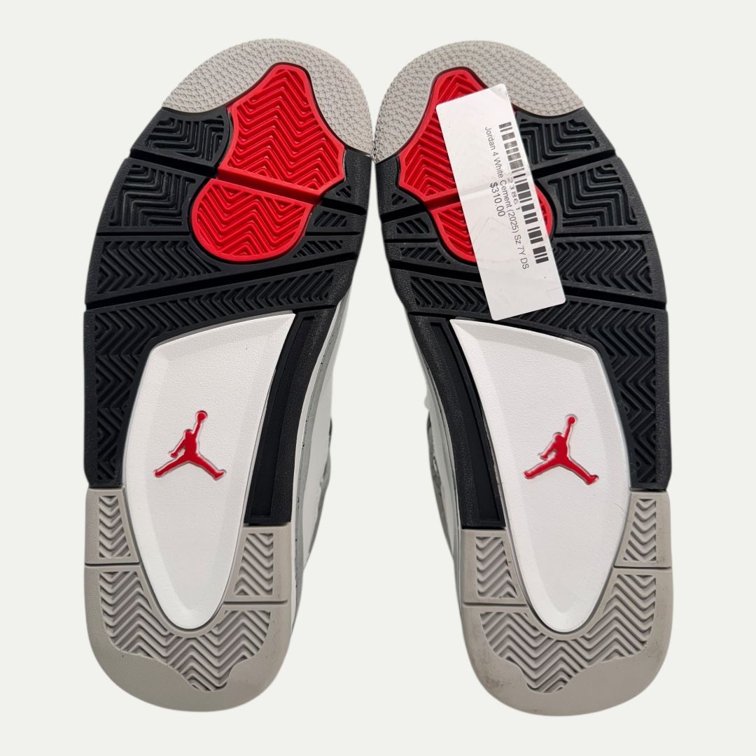 Jordan 4 White Cement (2025) Sz 7Y(8.5w)