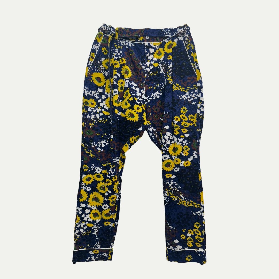 Sacai Floral Corduroy Belted Trouser Sz 2(30)