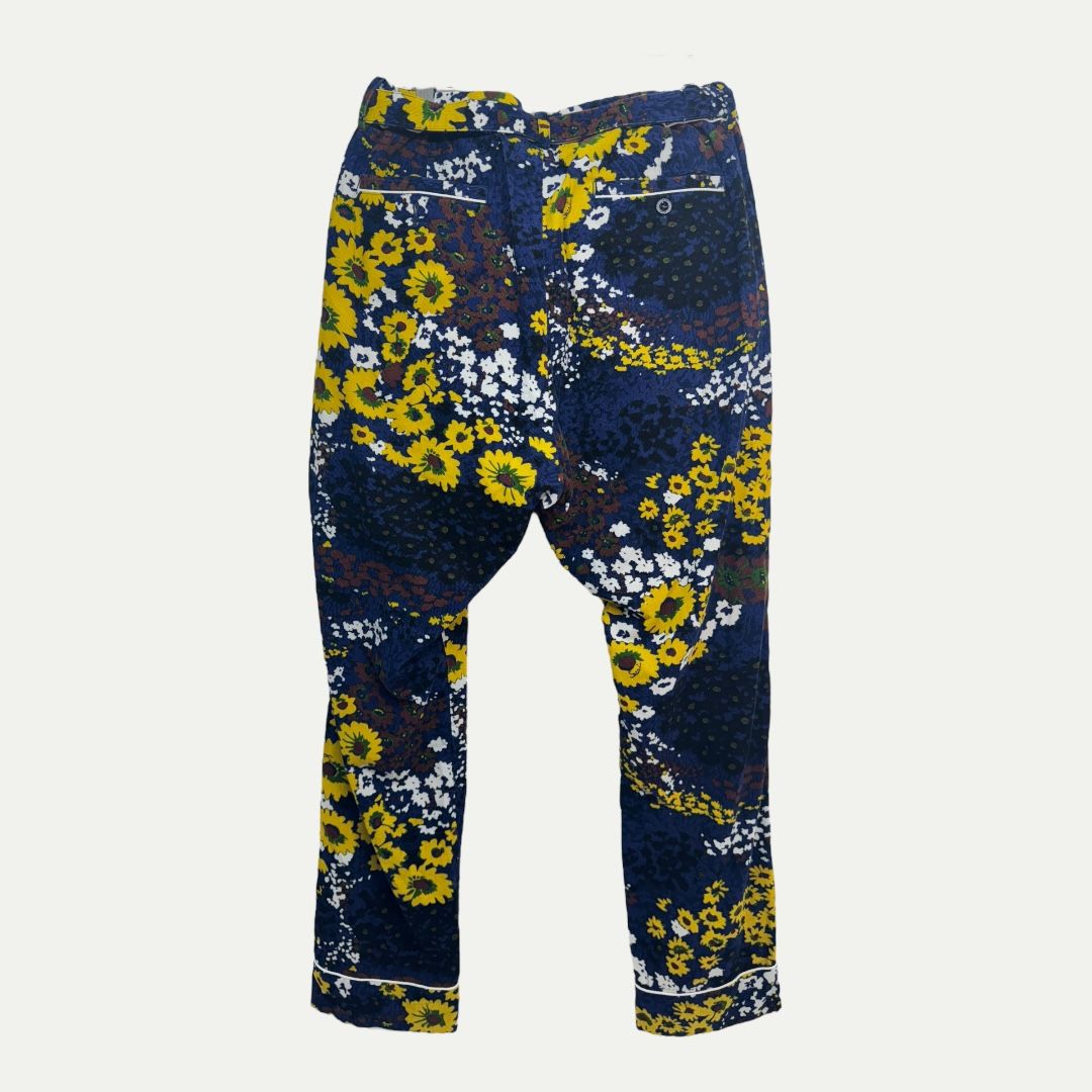 Sacai Floral Corduroy Belted Trouser Sz 2(30)