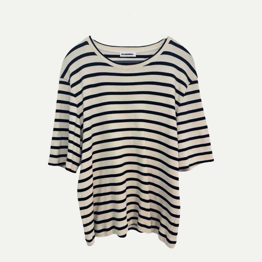 Jil Sander+ Striped Box Fit Tee Sz L