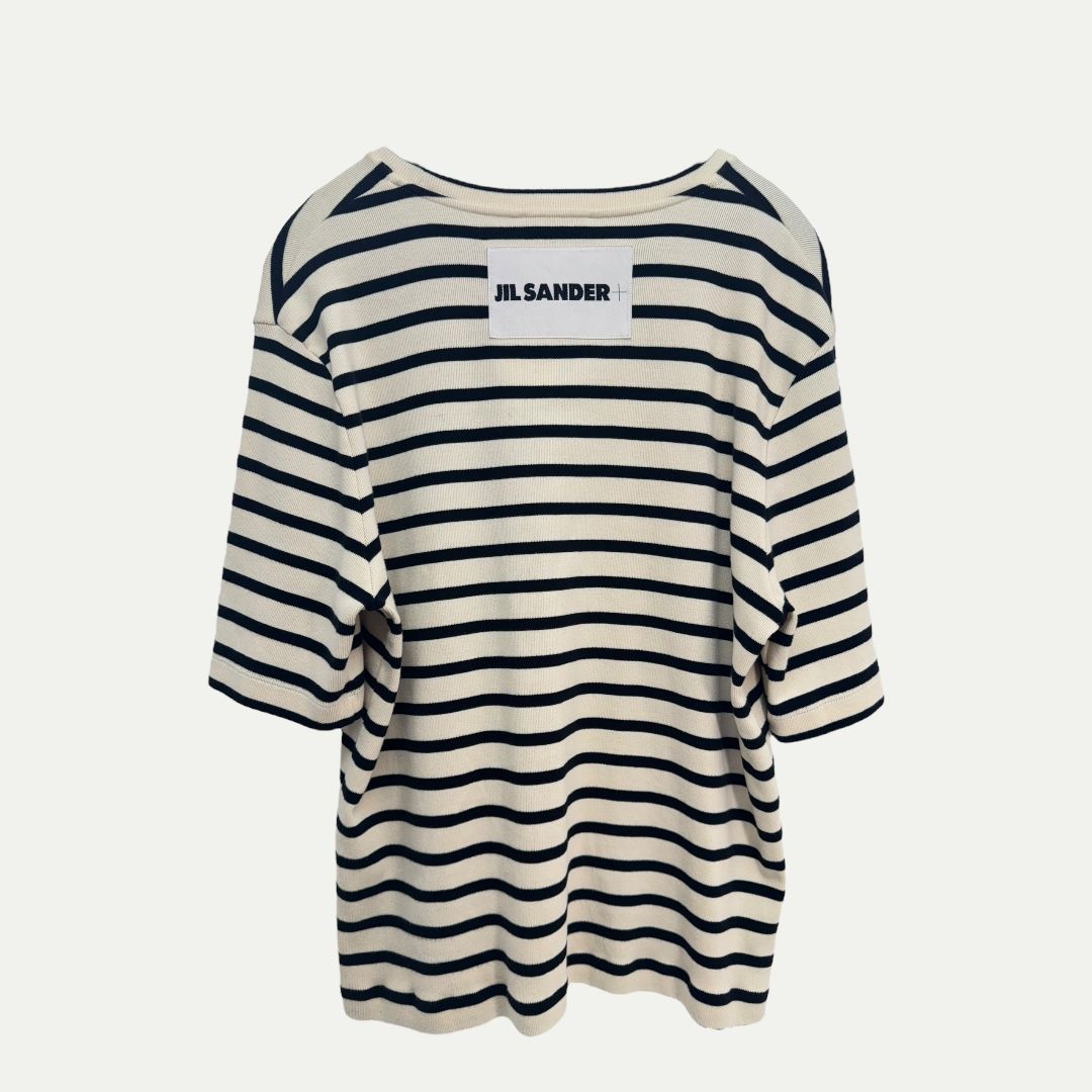 Jil Sander+ Striped Box Fit Tee Sz L