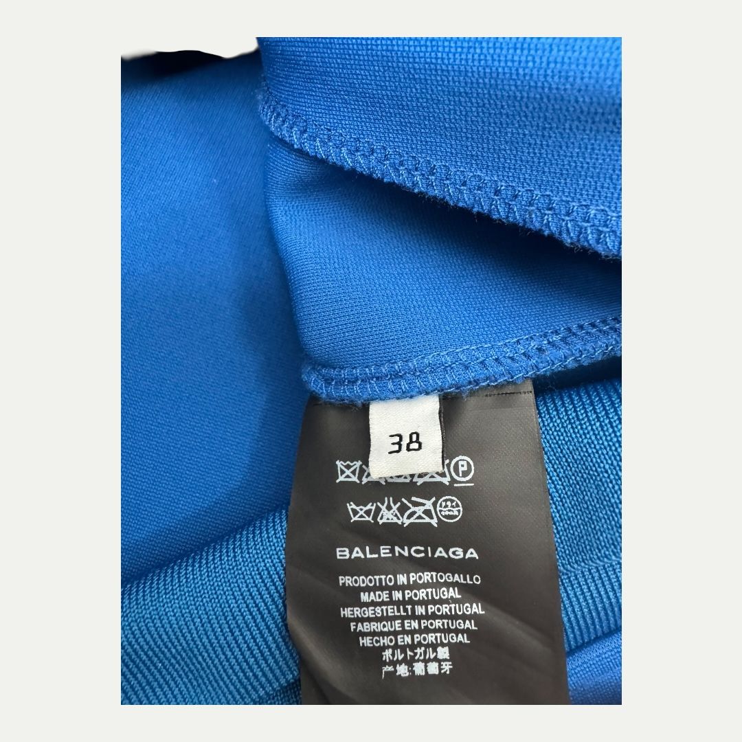 Balenciaga Blue Scuba Jacket Sz 38(M)