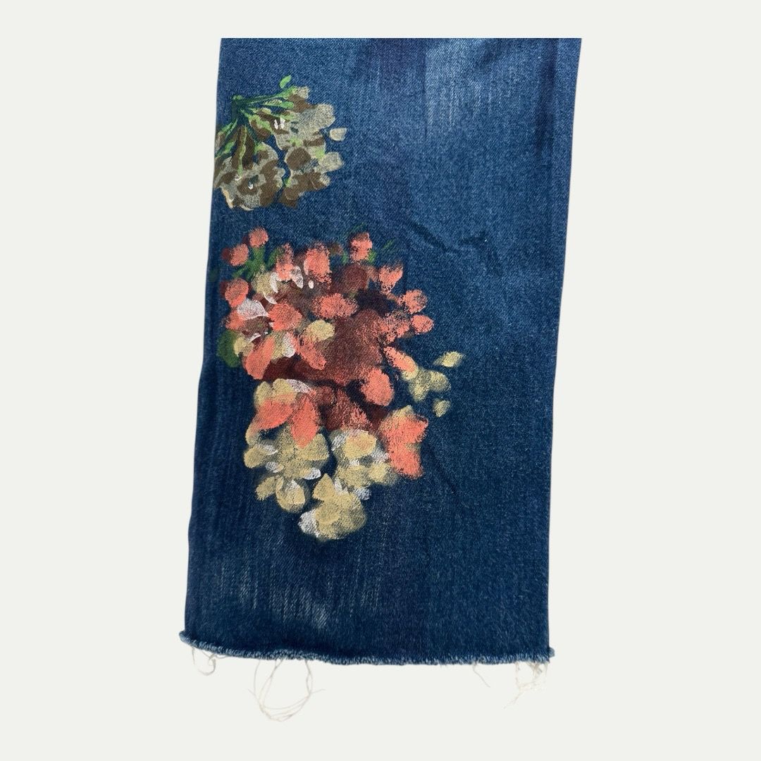 Gucci Floral Painted Jeans Sz 54(34)