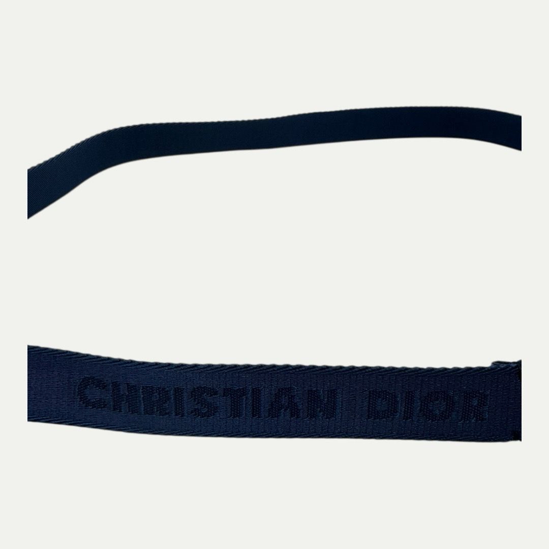 Christian Dior Navy Metal Buckle Belt(32-36)