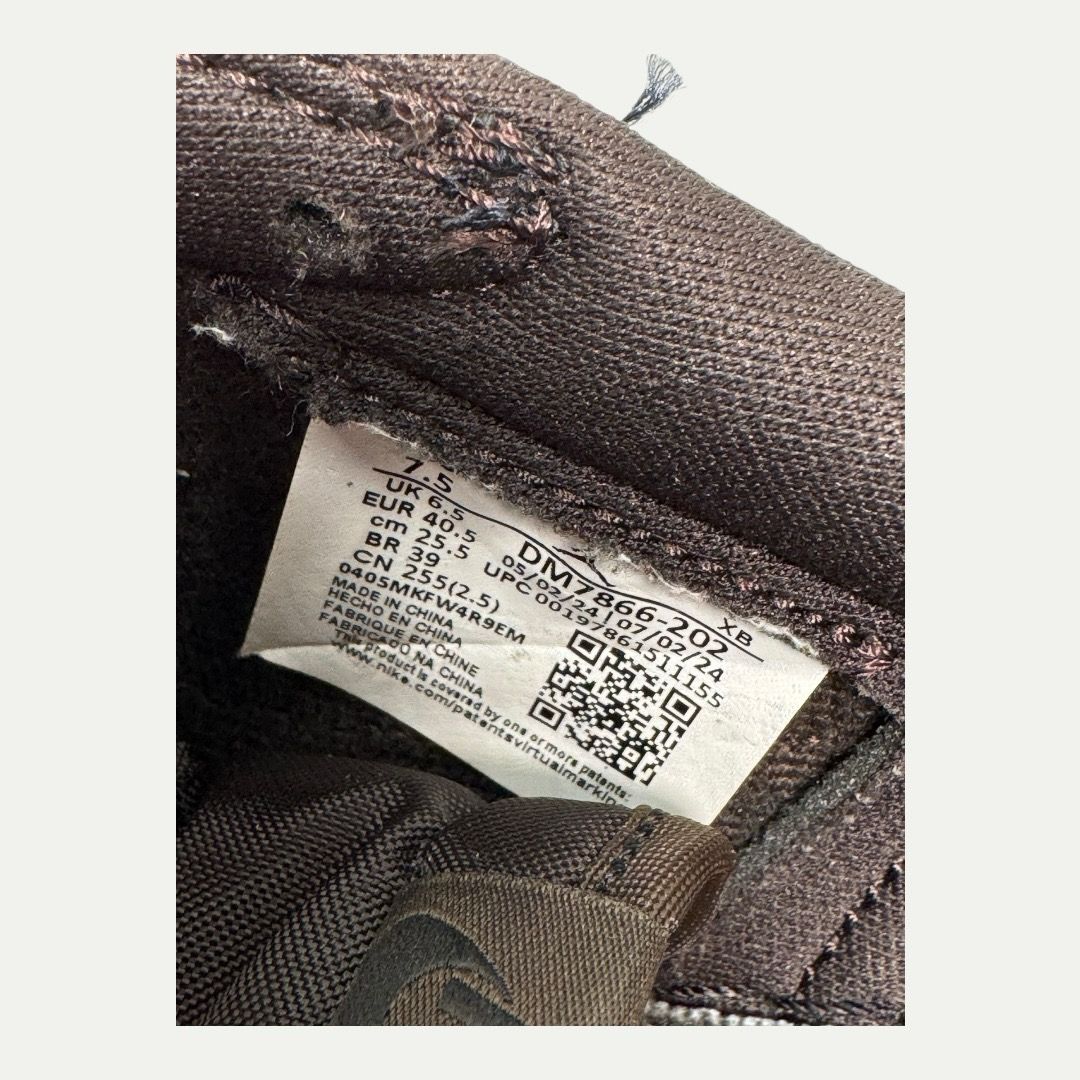 Jordan 1 Low Travis Scott Velvet Brown Sz 7.5m/9w