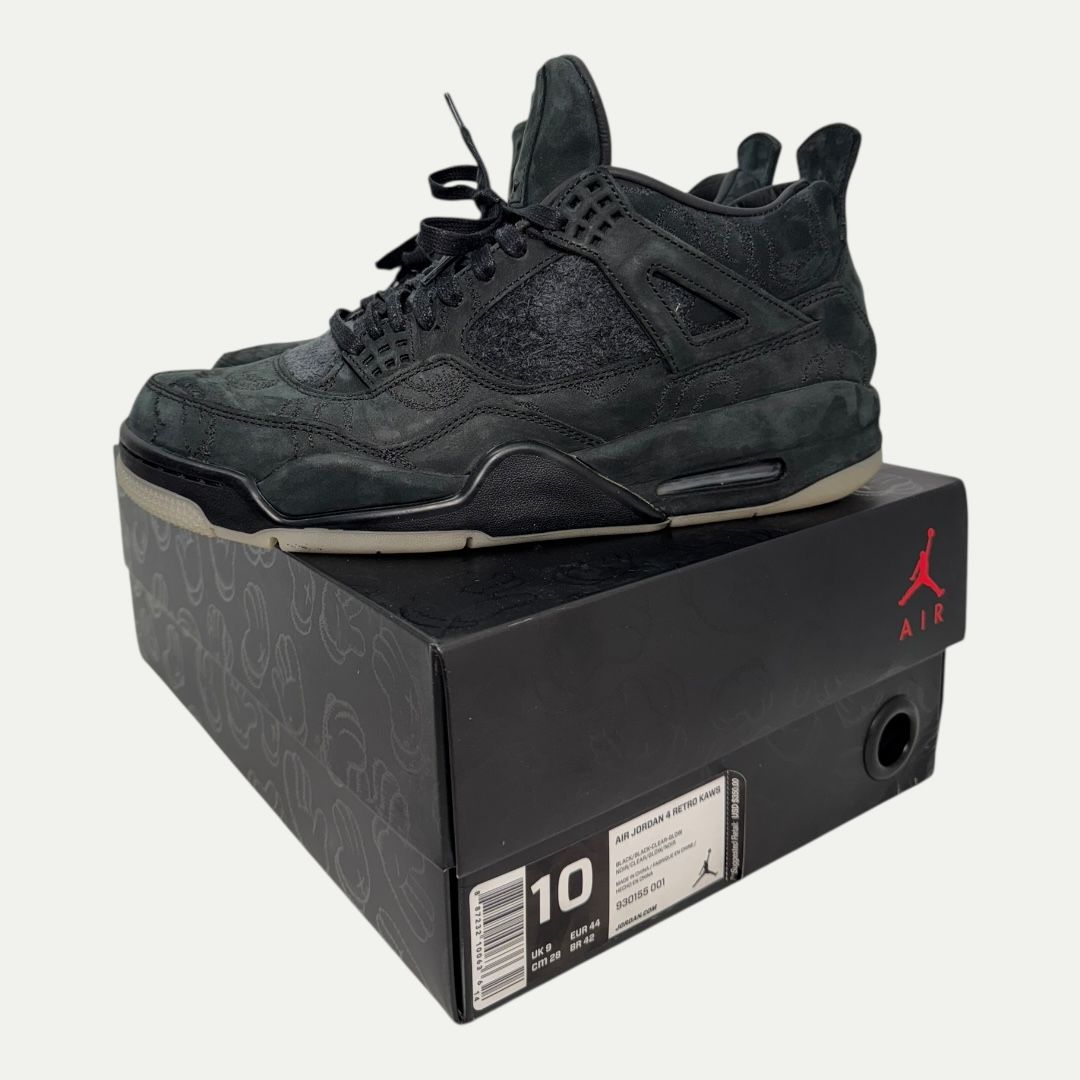 Jordan 4 KAWS Black Sz 10