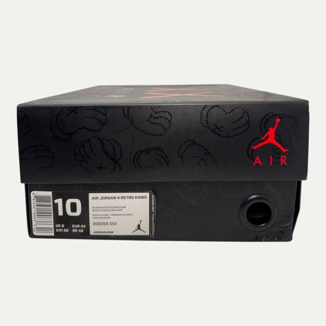 Jordan 4 KAWS Black Sz 10
