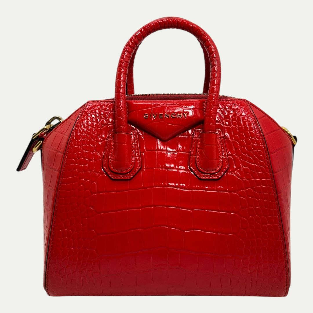 Givenchy Antigona Red Leather Small Handbag