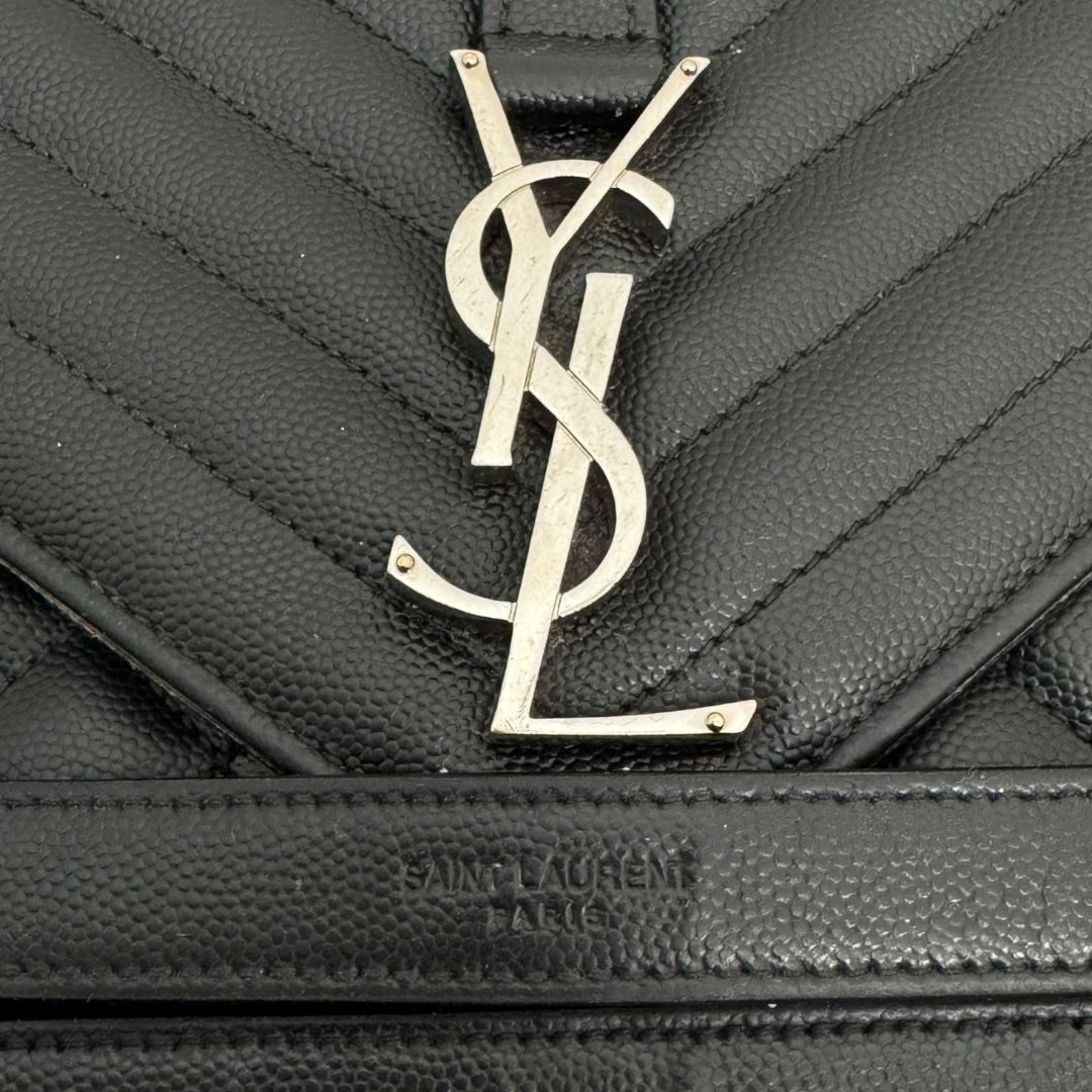 Saint Laurent Quilted Envelope Shoulder Bag Large