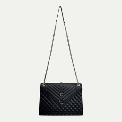 Saint Laurent Quilted Envelope Shoulder Bag Large