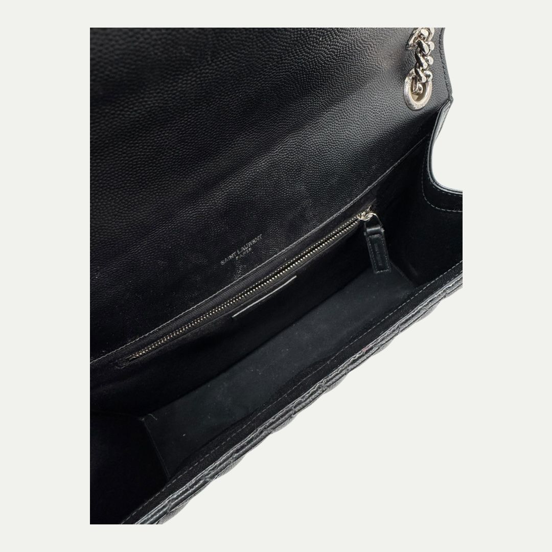Saint Laurent Quilted Envelope Shoulder Bag Large