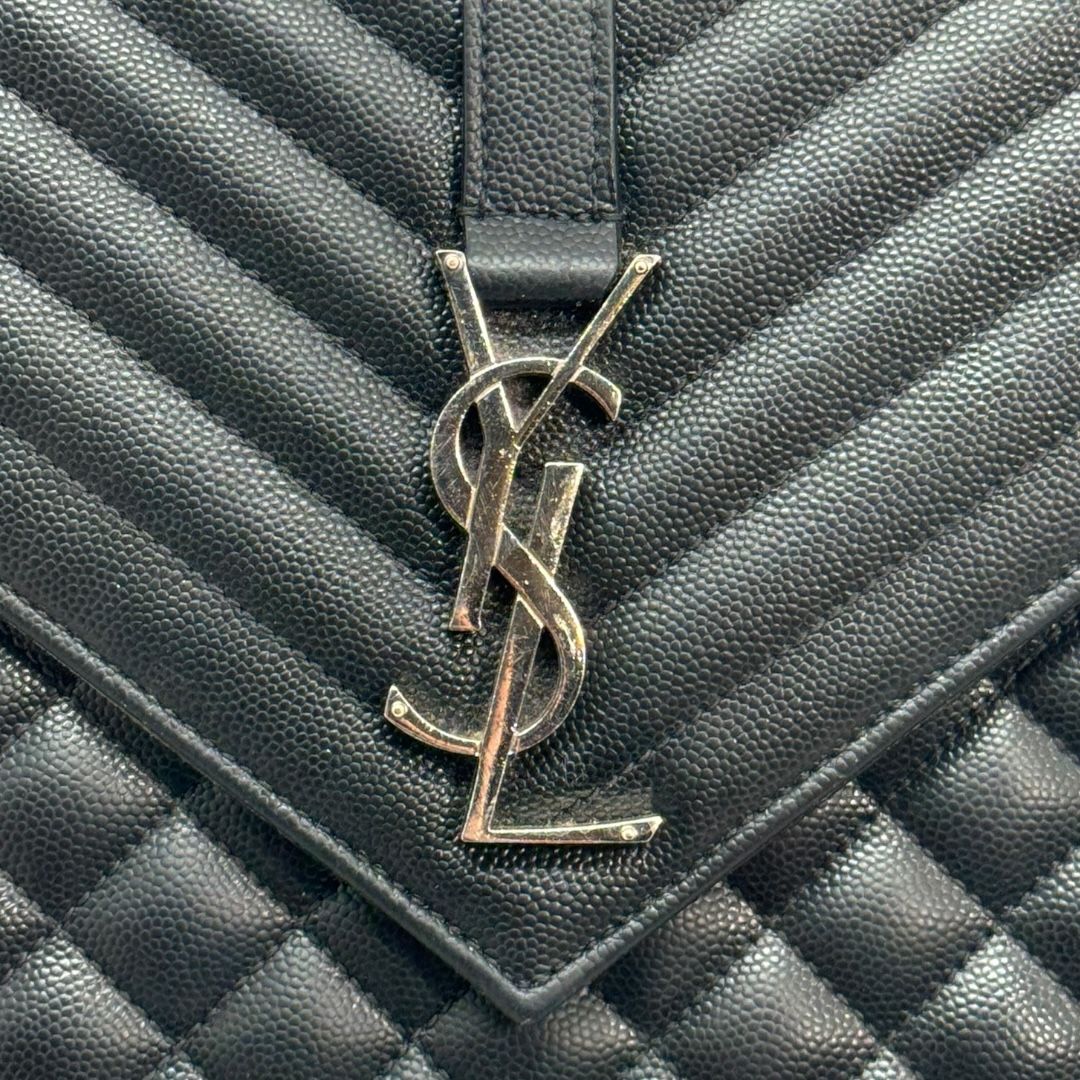 Saint Laurent Quilted Envelope Shoulder Bag Large