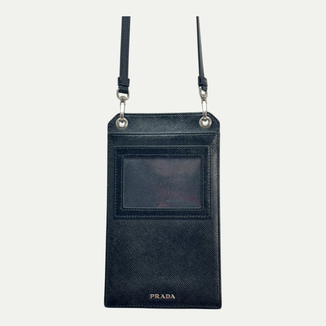 Prada Saffiano Leather Racing Crossbody Bag