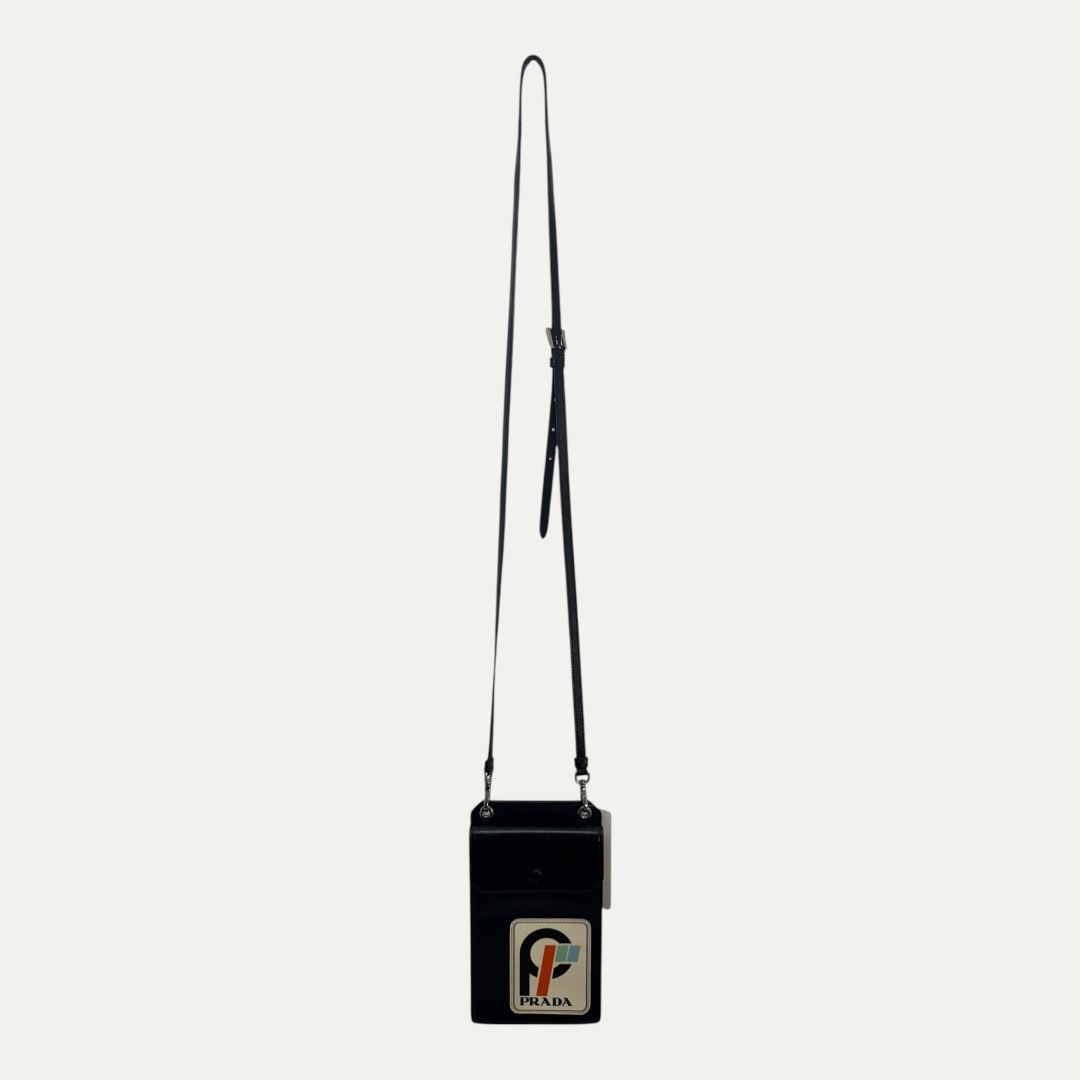 Prada Saffiano Leather Racing Crossbody Bag