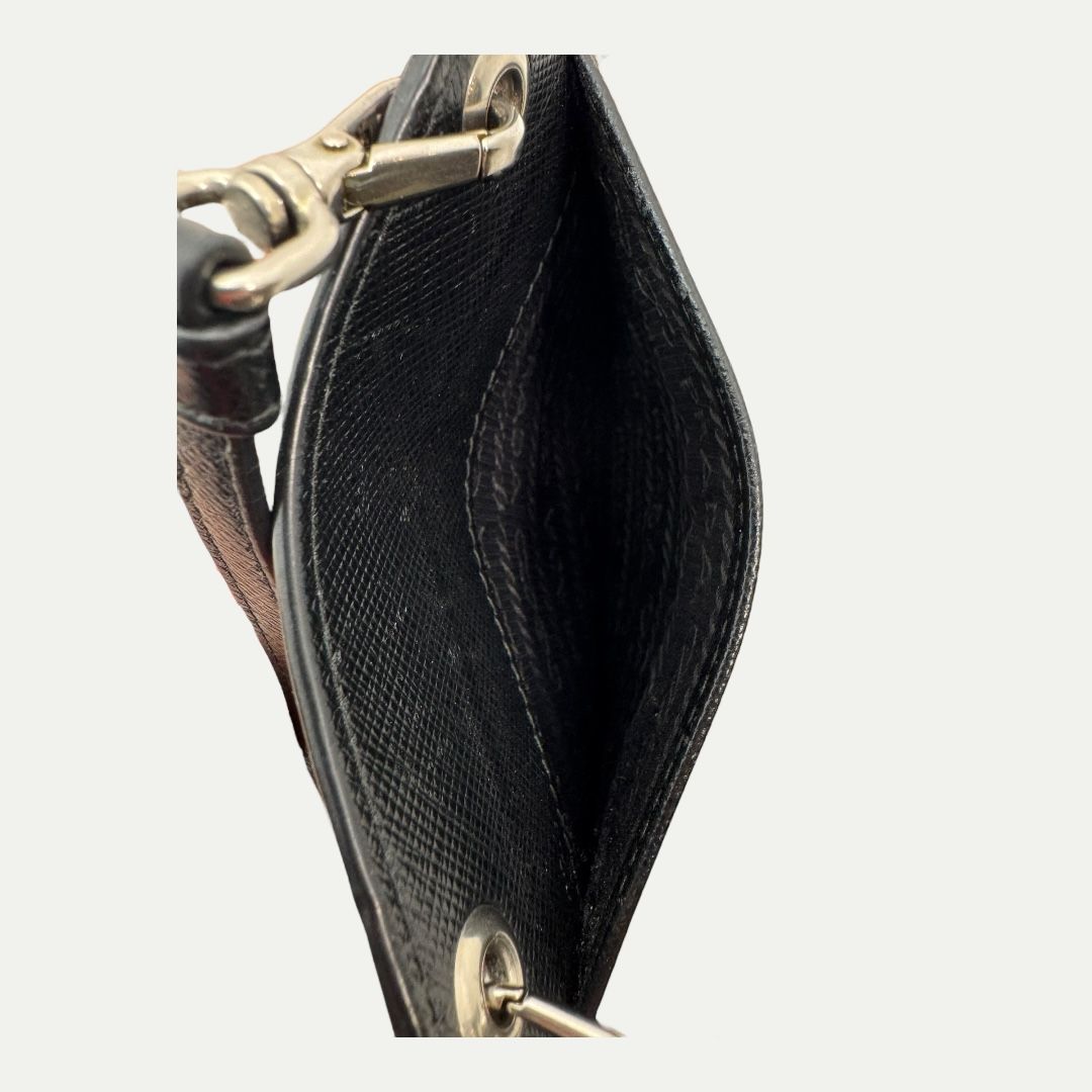 Prada Saffiano Leather Racing Crossbody Bag