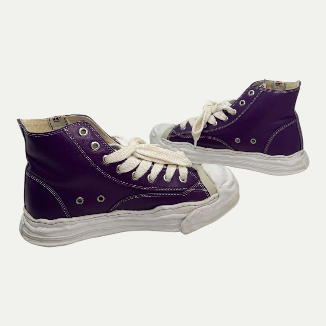Maison Mihara Peterson High Purple Leather Sz 44(11)