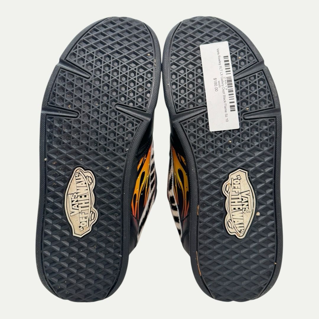 Vans Rowley XLT LX Gallery Dept Black Flame Sz 10