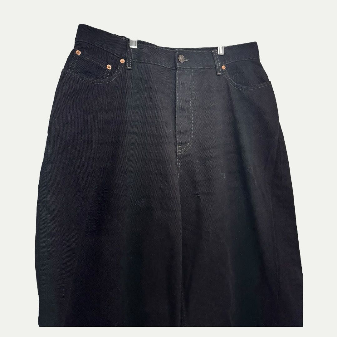 Balenciaga Black Wide Leg Denim Sz S(36)