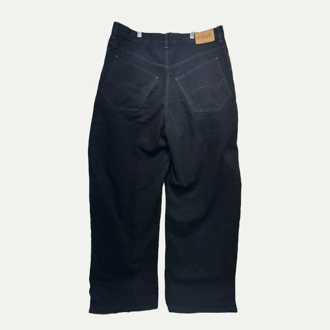 Balenciaga Black Wide Leg Denim Sz S(36)
