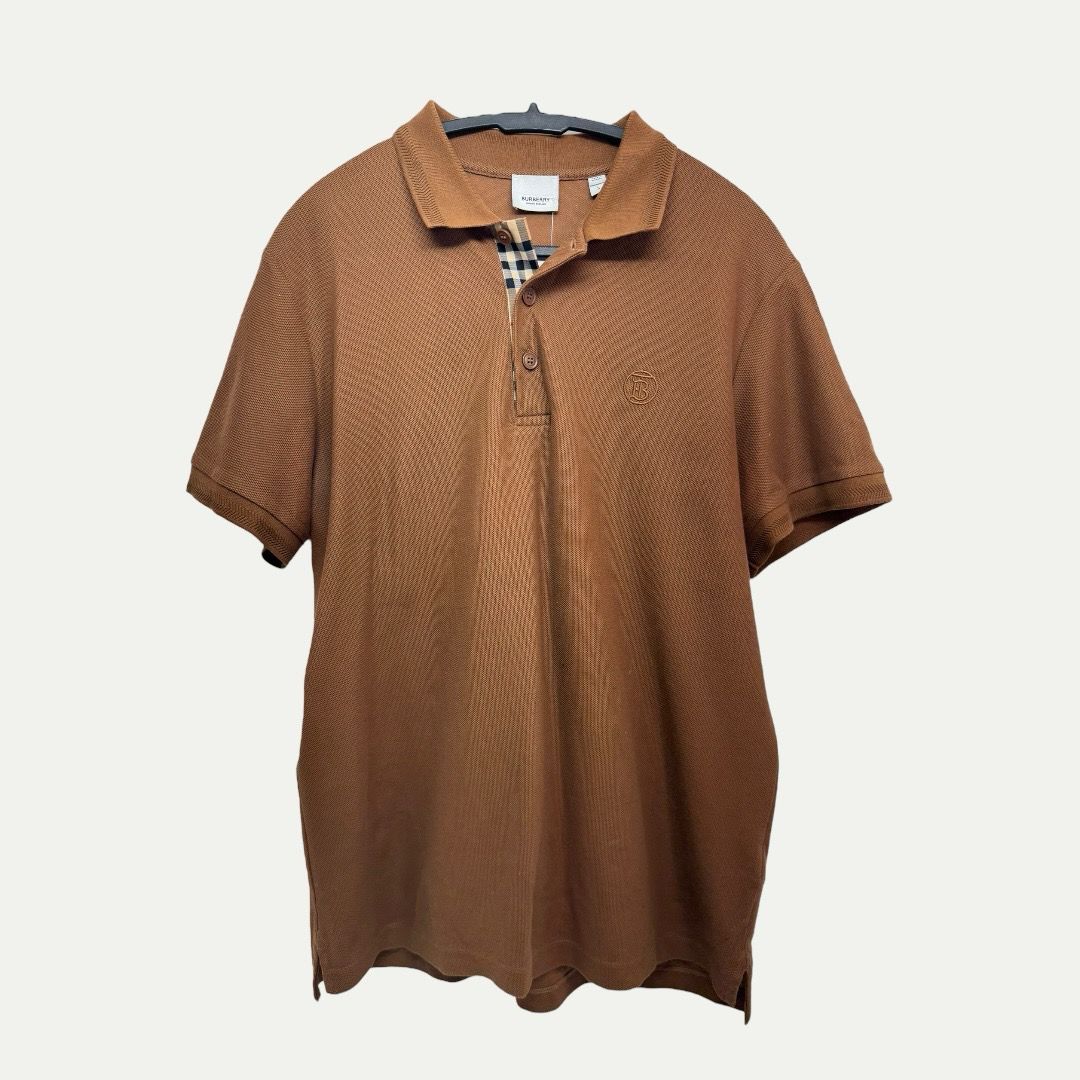Burberry Brown Polo Sz L