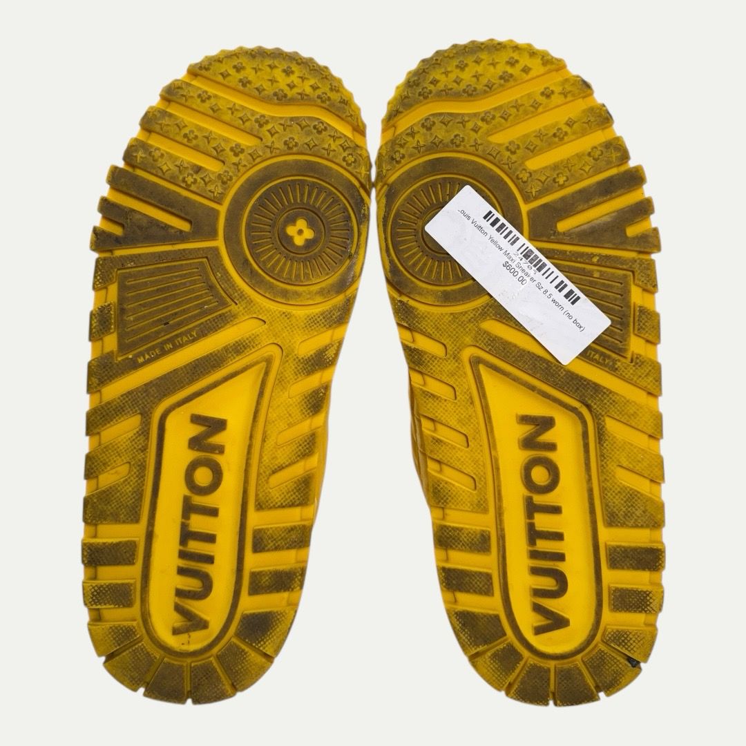 Louis Vuitton Yellow Maxi Sneaker Sz LV8.5(10)