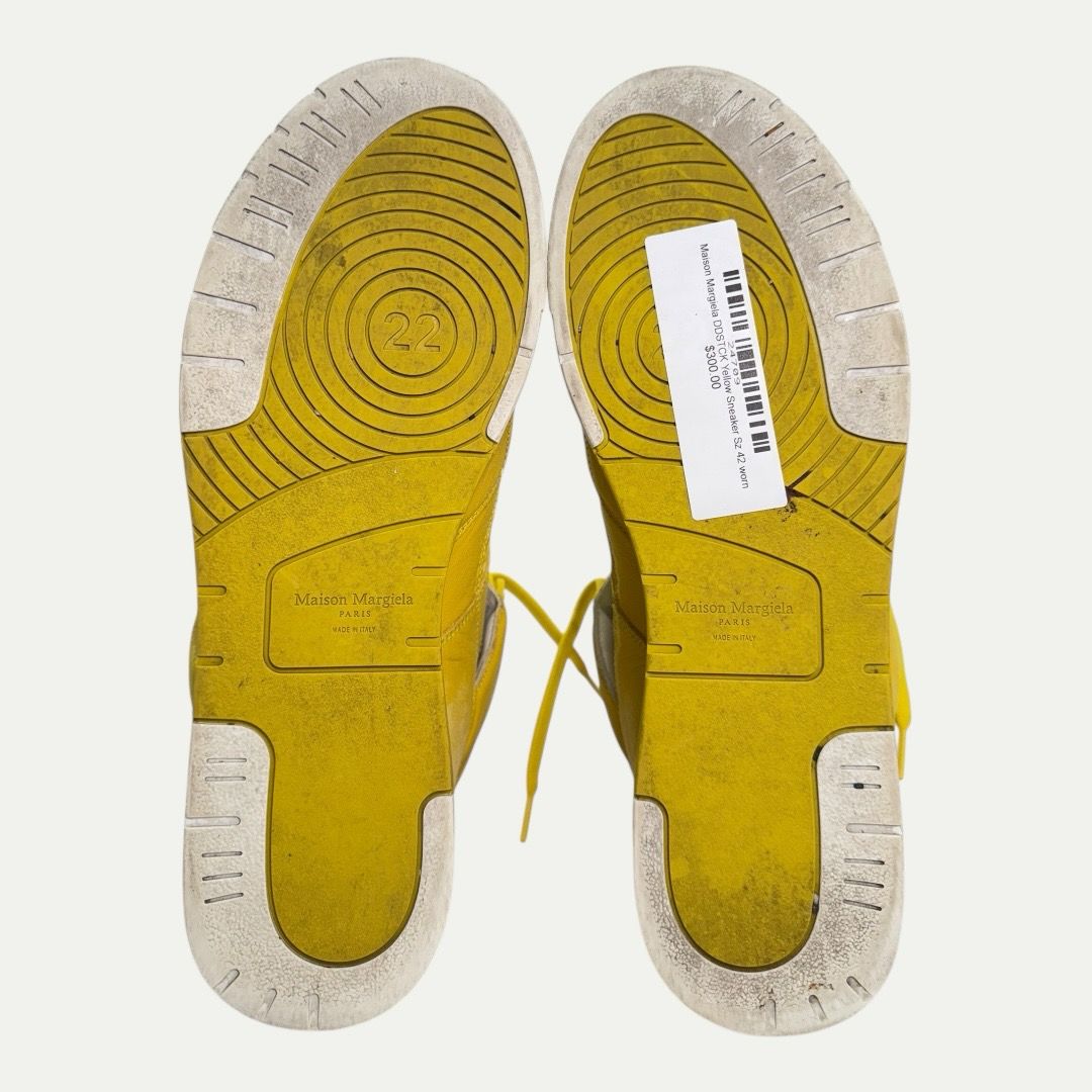Maison Margiela DDSTCK Yellow Sneaker Sz 42(9)
